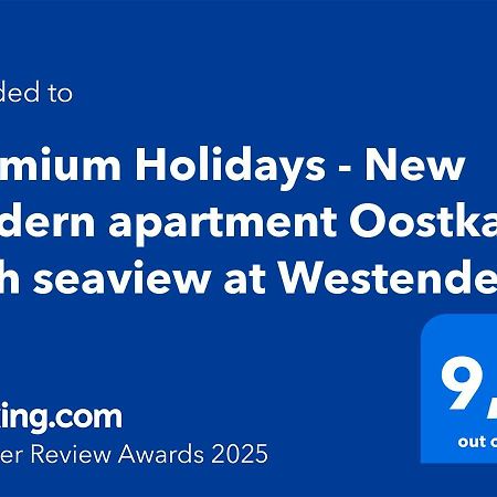 Premium Holidays - New Modern Apartment Oostkant With Seaview At Westende Middelkerke Exteriér fotografie